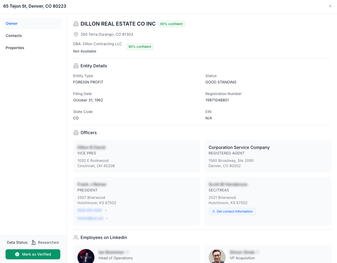 Collaboration interface with user profile images